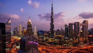 view of burj khalifa in dubai