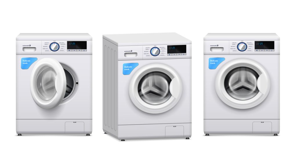 3 washing machines in a row