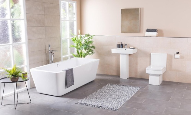 white bathroom interior